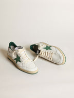 Golden Goose GGDB Ball Star with green leather star and heel tab