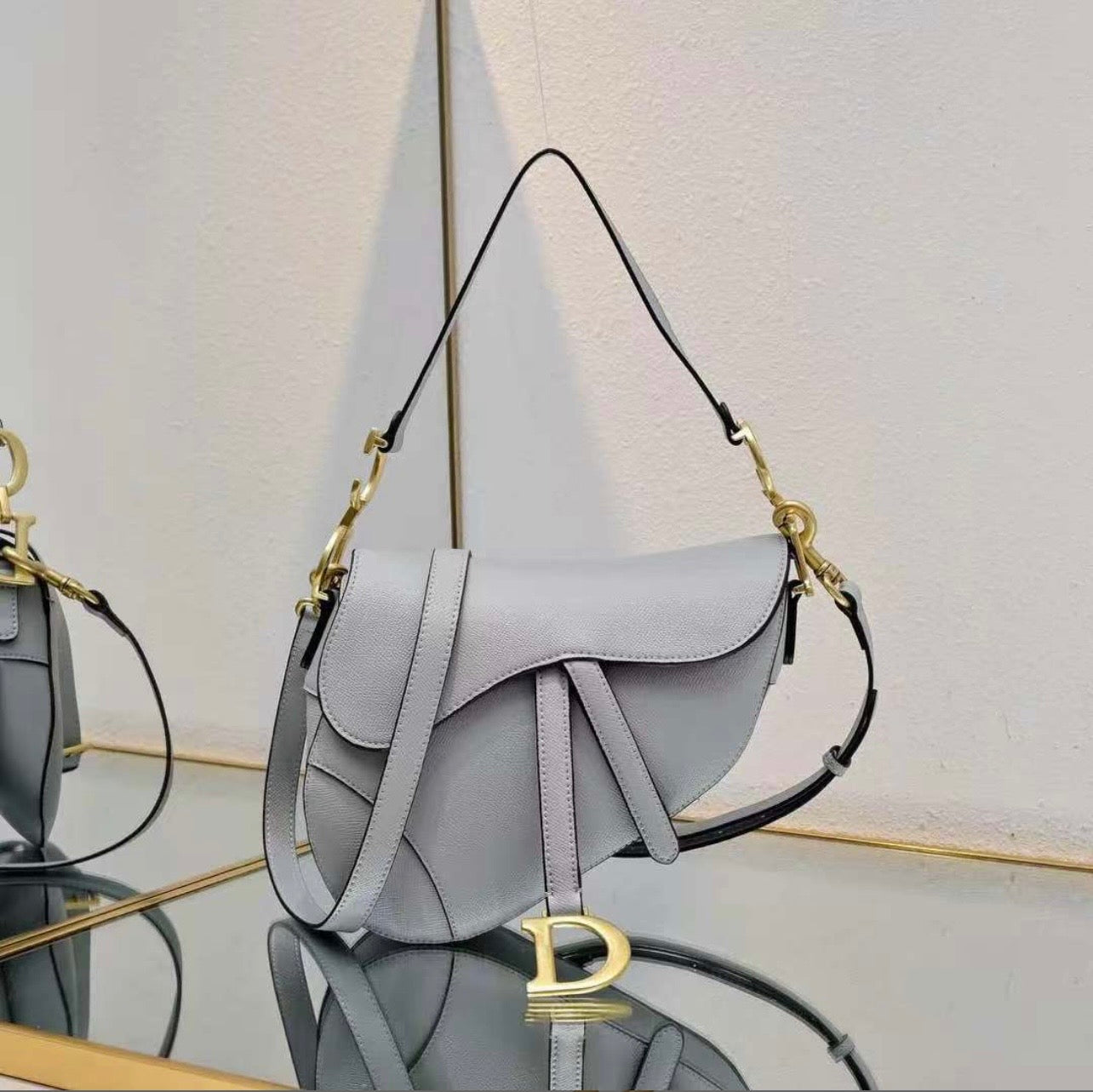 Dior Small Saddle Bag Grained Calfskin