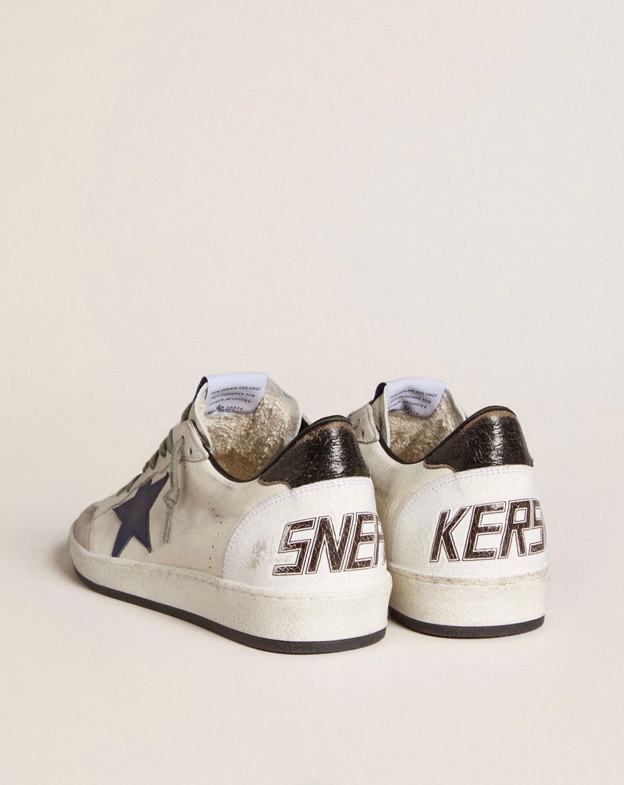 Golden Goose GGDB Ball Star in nappa with leather star and metallic leather heel tab