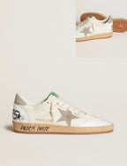 Golden Goose GGDB Ball Star in nappa leather with gray nubuck star and heel tab