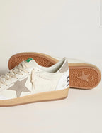 Golden Goose GGDB Ball Star in nappa leather with gray nubuck star and heel tab
