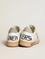 Golden Goose GGDB Ball Star in nappa leather with gray nubuck star and heel tab