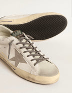Golden Goose GGDB Super-Star LTD with croc print star and green heel tab