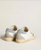 Goolden Goose GGBD Women's Super-Star LTD with multicolor glitter star and suede heel tab