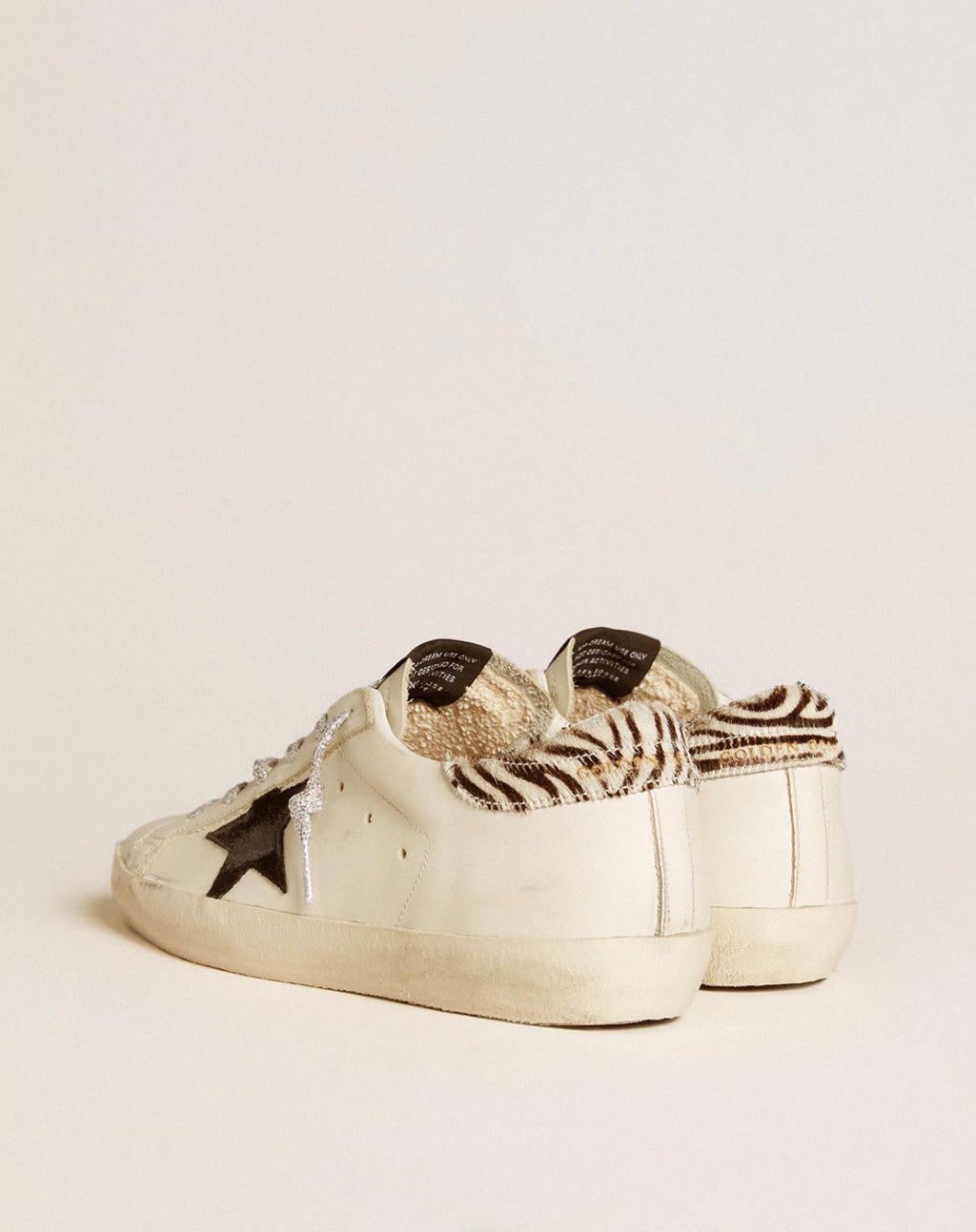 Goolden Goose GGBD Women's Super-Star with suede star and pony skin heel tab