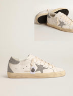 Goolden Goose GGBD Women's Super-Star with silver Swarovski crystal star and heel tab