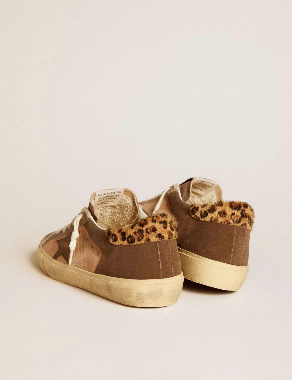 Golden Goose GGDB Women's Super-Star in suede with leather star and pony skin heel tab