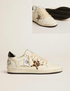 Goolden Goose GGBD Women's Ball STar with leopard-print star embellished with Swarovski crystal