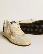 Golden Goose GGDB Women's Super-Star LTD in nappa and suede with glitter star and black heel tab (Copy)
