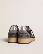 Golden Goose GGDB Women's Ball Star in glitter with leather star and metallic leather hell tab