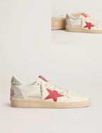 Golden Goose GGDB Valentine's Women's Ball Star with red leather star star and red Swarovski lettering