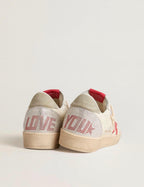 Golden Goose GGDB Valentine's Women's Ball Star with red leather star star and red Swarovski lettering